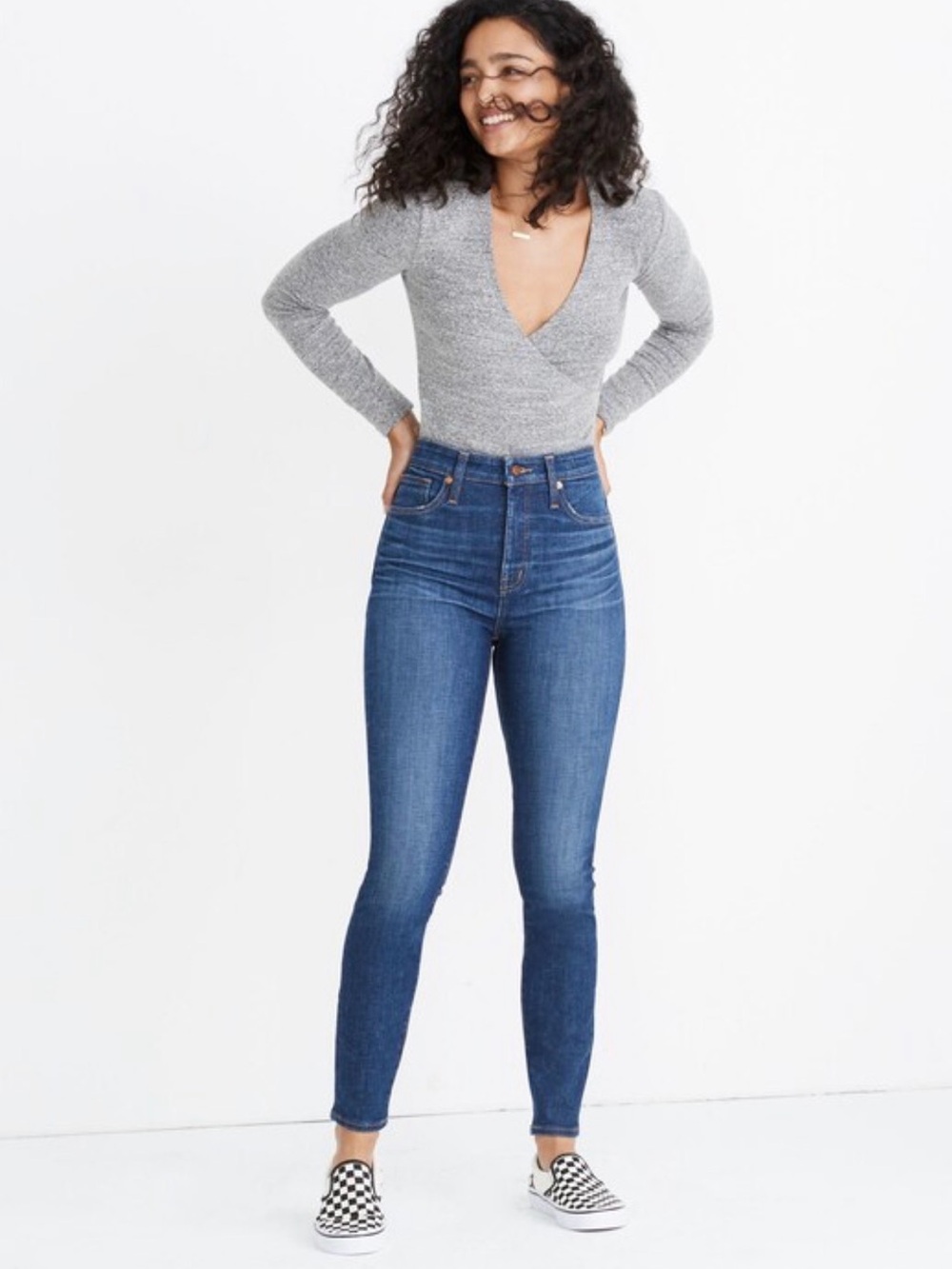 Madewell Curvy High-Rise Skinny Jeans in Moreaux Wash Jeans Size 27